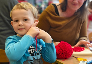 "Serduszko dla Babć i Dziadków"- warsztaty z rodzicami w grupie II