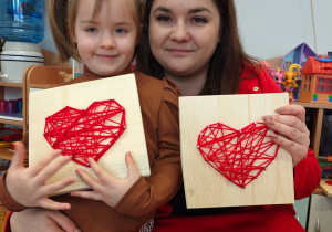 "Serduszko dla Babć i Dziadków"- warsztaty z rodzicami w grupie II