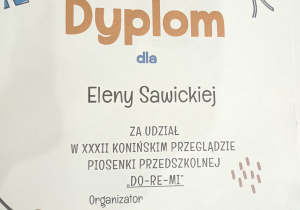 XXXII Przegląd Piosenki Przedszkolnej „Do-re-mi”