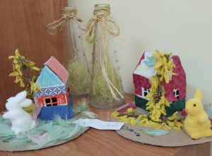 ZAJĄCZKOWE MIASTECZKO I MAGICZNE JAJO – Wielkanocne Warsztaty grupy X w Głodnie.