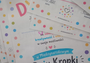 „Wyprawa do Krainy Kropek – mam odwagę próbować!” - grupa VIII