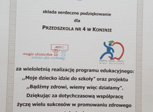 Podziękowanie od PSSE w Koninie